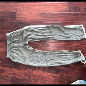 Aerie army green silky pants